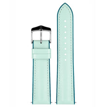 Load image into Gallery viewer, Hirsch LINDSEY light blue, Tiffany leather & rubber watch strap 18mm 0928302181-2-18
