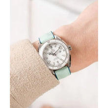 Load image into Gallery viewer, Hirsch LINDSEY light blue, Tiffany leather & rubber watch strap 18mm 0928302181-2-18