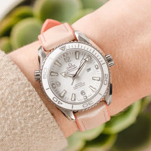 Load image into Gallery viewer, Hirsch LINDSEY light pink, rose ladies leather & rubber watch strap 18mm 0922302122-2-18