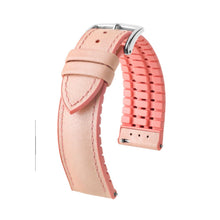 Load image into Gallery viewer, Hirsch LINDSEY light pink, rose ladies leather & rubber watch strap 20mm 0922302122-2-20