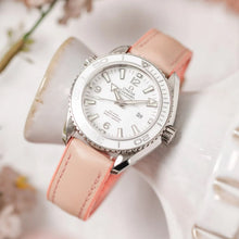 Load image into Gallery viewer, Hirsch LINDSEY light pink, rose ladies leather & rubber watch strap 20mm 0922302122-2-20
