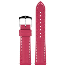Load image into Gallery viewer, Hirsch LINDSEY pink, rose ladies leather & rubber watch strap 18mm 0922202125-2-18