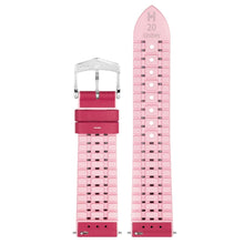 Load image into Gallery viewer, Hirsch LINDSEY pink, rose ladies leather & rubber watch strap 18mm 0922202125-2-18