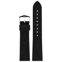 Load image into Gallery viewer, Hirsch Osiris Nubuk black calf leather watch strap, 20 mm, 03433050-2-20