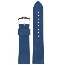 Load image into Gallery viewer, Hirsch Osiris Nubuk blue calf leather watch strap, 20 mm, 03433080-2-20