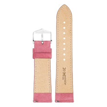 Load image into Gallery viewer, Hirsch Osiris Nubuk dark pink calf leather lady watch strap, 22 mm, 03433060-2-22