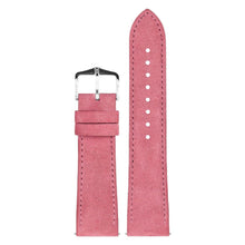 Load image into Gallery viewer, Hirsch Osiris Nubuk dark pink calf leather lady watch strap, 22 mm, 03433060-2-22
