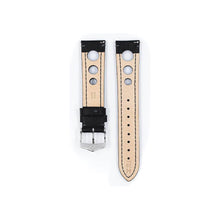 Load image into Gallery viewer, Hirsch Rally Black Watch Strap - Quick Release 22 mm
