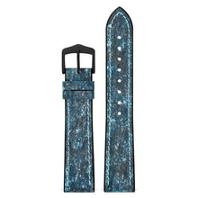 Load image into Gallery viewer, Hirsch Stone L blue leather watch strap, 19 mm, 0925044080-5-19