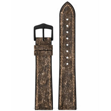 Load image into Gallery viewer, Hirsch Stone L brown leather watch strap, 20 mm, 0925044010-5-20
