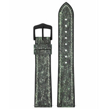 Load image into Gallery viewer, Hirsch Stone L green leather watch strap, 21 mm, 0925044040-5-21