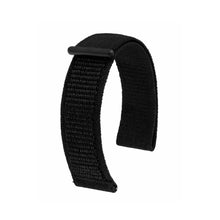 Load image into Gallery viewer, Hirsch Velcro Black Watch Strap Soft, Elastic & Versatile, 22 mm