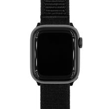 Load image into Gallery viewer, Hirsch Velcro Black Watch Strap Soft, Elastic & Versatile, 22 mm