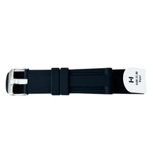 Load image into Gallery viewer, Hirsch Viper black rubber strap for diver watches, 22 mm, 40588850-2-22