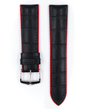 Load image into Gallery viewer, Hirsch watch leather strap Andy L red 18mm alligator embossing 0922028050-2-18