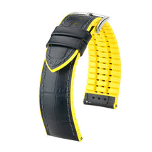 Load image into Gallery viewer, Hirsch watch leather strap Andy L yellow 20mm alligator embossing 0927228050-2-20
