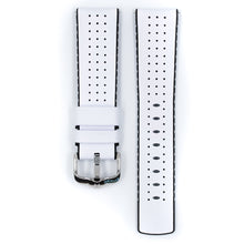 Load image into Gallery viewer, Hirsch watch leather strap TIGER L white 20mm 0915075000-2-20