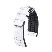 Load image into Gallery viewer, Hirsch watch leather strap TIGER L white 20mm 0915075000-2-20
