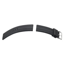 Load image into Gallery viewer, Hirsch WHEELER black rubber strap for diver watches, 22 mm, 40718850-2-22