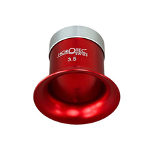 Load image into Gallery viewer, Horotec MSA 00.031-3.5 Eyeglass Loupe in Aluminium Anodised Red with Screwed Ring x2.8
