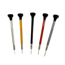 Load image into Gallery viewer, Horotec MSA 01.020-A set of 5 screwdrivers with ball bearings 0.60 to 1.40 mm