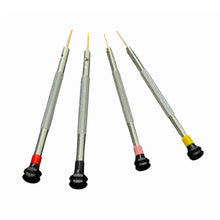 Load image into Gallery viewer, Horotec MSA01.004 set of 4 antimagnetic screwdrivers for watchmakers