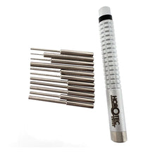 Load image into Gallery viewer, Horotec MSA10.533 pin punch bracelet tool with steel anvil, set of 11 pin punches