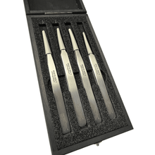 Load image into Gallery viewer, Horotec MSA12.388 Antimagnetic Tweezers Set No.1 2 3 5 904L Steel Wooden Box