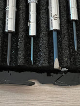 Load image into Gallery viewer, DAMAGED PACKAGING - Beco Technic Set of 7 Screwdrivers 0.60 to 2.00 mm in Plastic Box with Spare Blades - SEE PHOTOS