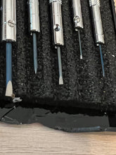 Load image into Gallery viewer, DAMAGED PACKAGING - Beco Technic Set of 7 Screwdrivers 0.60 to 2.00 mm in Plastic Box with Spare Blades - SEE PHOTOS