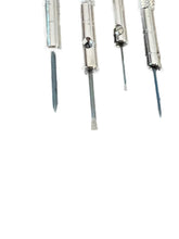 Load image into Gallery viewer, DAMAGED PACKAGING - Beco Technic Set of 7 Screwdrivers 0.60 to 2.00 mm in Plastic Box with Spare Blades - SEE PHOTOS