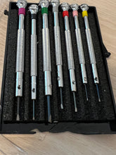 Load image into Gallery viewer, DAMAGED PACKAGING - Beco Technic Set of 7 Screwdrivers 0.60 to 2.00 mm in Plastic Box with Spare Blades - SEE PHOTOS