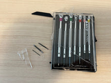 Load image into Gallery viewer, DAMAGED PACKAGING - Beco Technic Set of 7 Screwdrivers 0.60 to 2.00 mm in Plastic Box with Spare Blades - SEE PHOTOS
