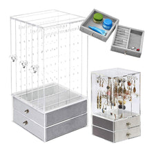 Load image into Gallery viewer, Jewellery Organiser Casket Display – Elegant Storage for Earrings, Chains, and Bracelets