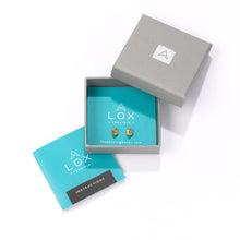 Load image into Gallery viewer, Lox Precious 24ct Gold Plated 925 Sterling Silver Locking Earring Backs – One Pair