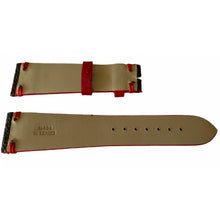 Load image into Gallery viewer, Louis Vuitton monogram leather strap for watches brown & red 20mm