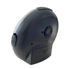 Load image into Gallery viewer, Maxitime radio controlled alarm clock with snooze, crescendo alarm, light, 2 hands, round silver housing