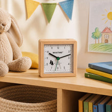 Load image into Gallery viewer, MAXiTIME Maple Wood Quartz Alarm Clock with Snooze Function