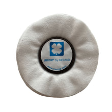 Load image into Gallery viewer, Merard Polishing wheel for finishing N° MOC2, white flannel cotton, Ø 100 mm, 20 folds