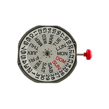 Load image into Gallery viewer, Miyota 2405 13 1/2 quartz movement with date on 3 o'clock SC-DD(3)