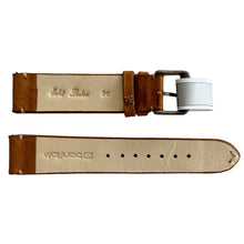 Load image into Gallery viewer, Mokka beige leather strap with stitch 20 mm