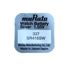Load image into Gallery viewer, Murata/Sony 337 batteries for quartz watches with silver oxides 1.55 volts