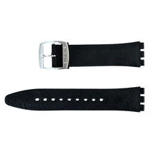 Load image into Gallery viewer, New black leather Swatch strap ASS07S100, ASS07S100C, 20mm