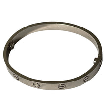 Load image into Gallery viewer, New Cartier Love 18k white gold bracelet size 17 2022