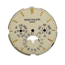 Load image into Gallery viewer, New dial with set of hands for yellow gold Patek Philippe Perpetual Calendar 5140 watch