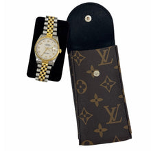 Load image into Gallery viewer, New Louis Vuitton watch brown leather pouch