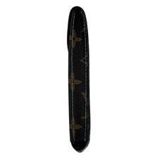 Load image into Gallery viewer, New Louis Vuitton watch brown leather pouch with blue stitching
