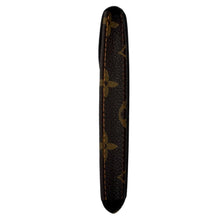Load image into Gallery viewer, New Louis Vuitton watch brown leather pouch with orange stitching