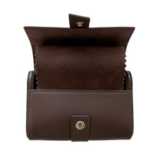 Load image into Gallery viewer, New Rolex leather pouch travel box in brown for 2 watches