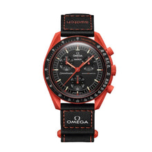 Load image into Gallery viewer, Swatch Omega Mission on Earth Lava Chronograph Watch